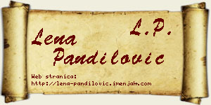 Lena Pandilović vizit kartica